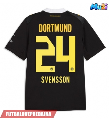 Lacne Muži Futbalové dres Borussia Dortmund Daniel Svensson #24 2026-27 Krátky Rukáv - Preč